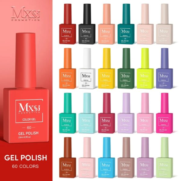 60 colors 15ml vegan gel polish