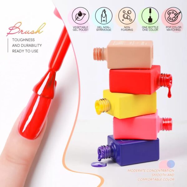 60 colors 15ml vegan gel polish