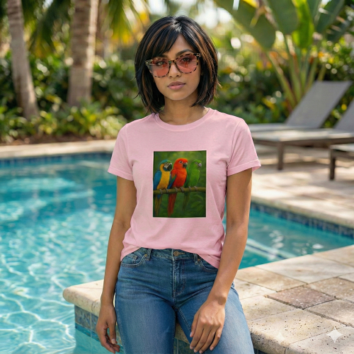 5d t shirt three birds